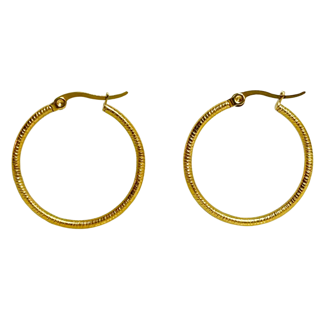 Aretes Hoops + Textura