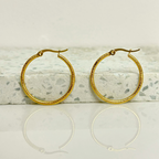 Aretes Hoops + Textura