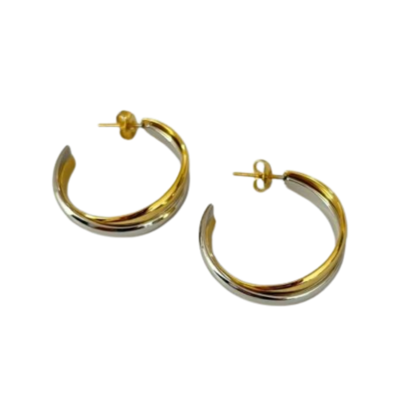 Aretes Dual Glow Hoops - E480