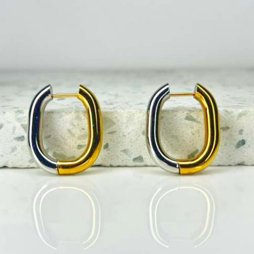 Aretes Dual Glow Hoops - E543