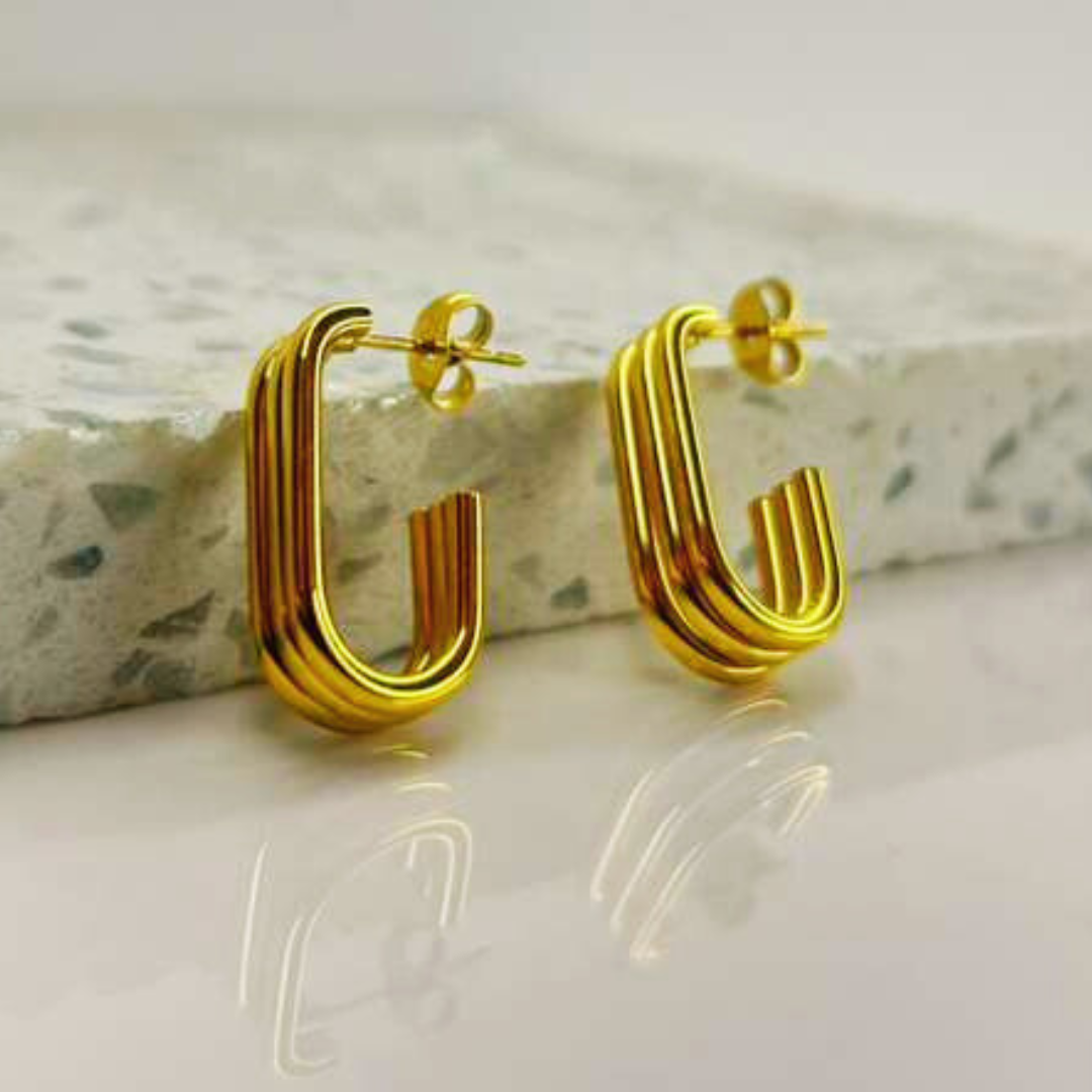 Aretes Hoops Doble