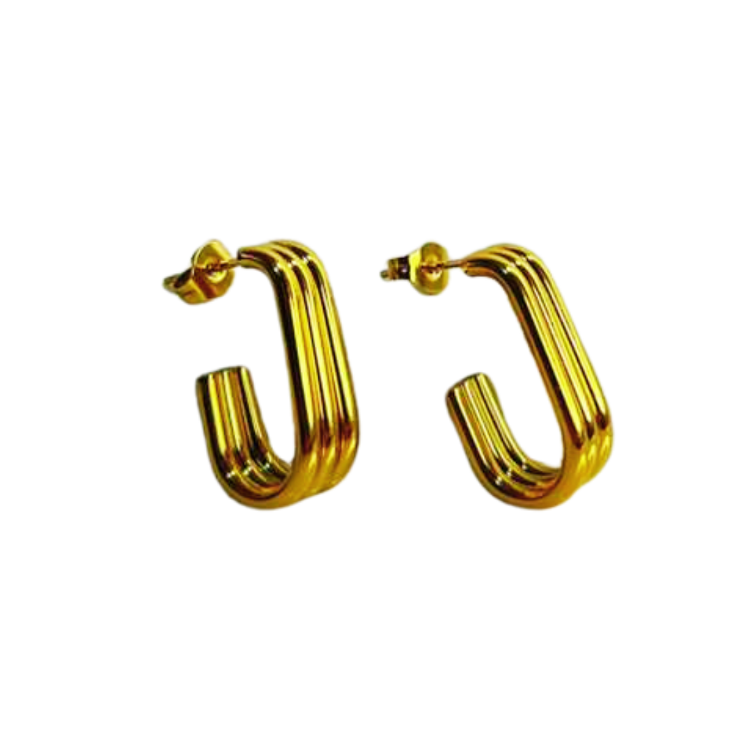 Aretes Hoops Doble