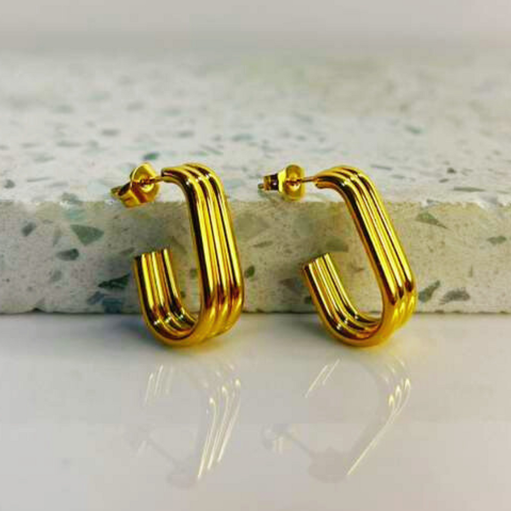 Aretes Hoops Doble