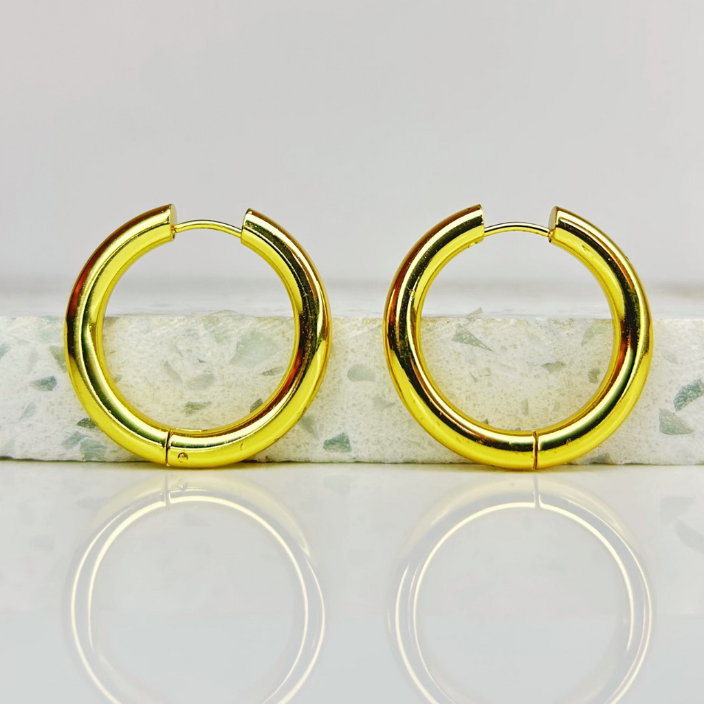 E324A Aretes Hoops