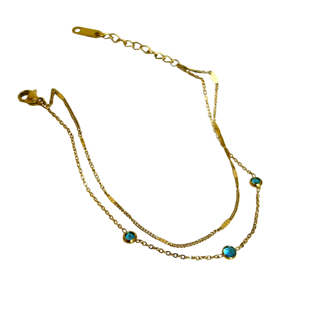Pulsera  Brillo turquesa C205
