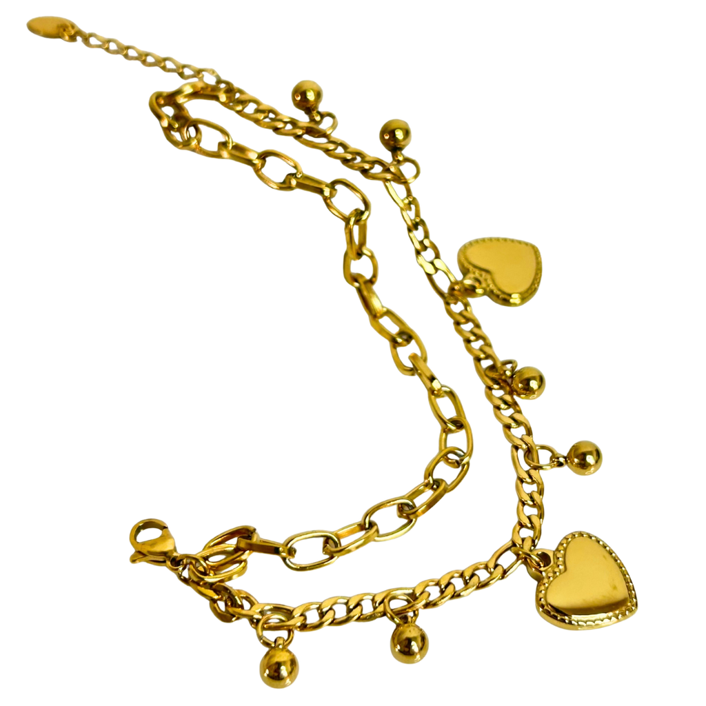 Pulsera Chunky Heart C034