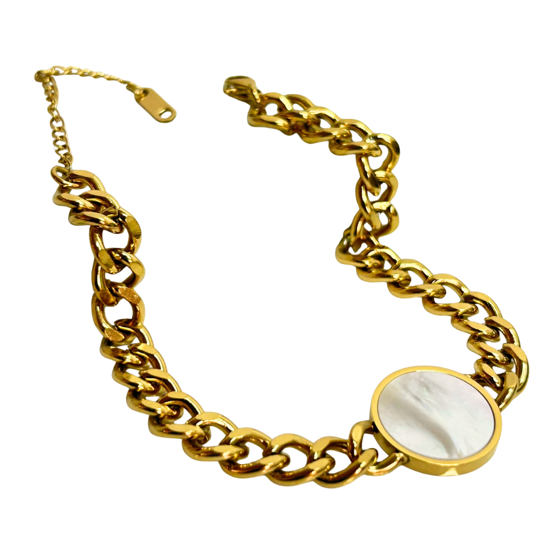 Pulsera Aura Nácar Chunky C039