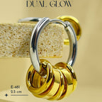 Aretes Dual Glow Hoops - E481