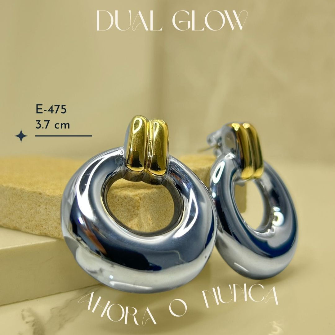 Aretes Dual Glow Chunky - E475