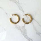 Aretes Hoops + Textura - E312