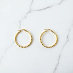 Aretes Hoops + Textura - E315