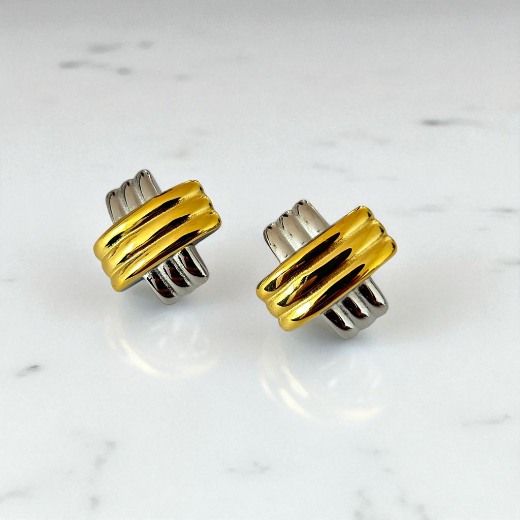 Aretes Dual Glow Chunky - E479