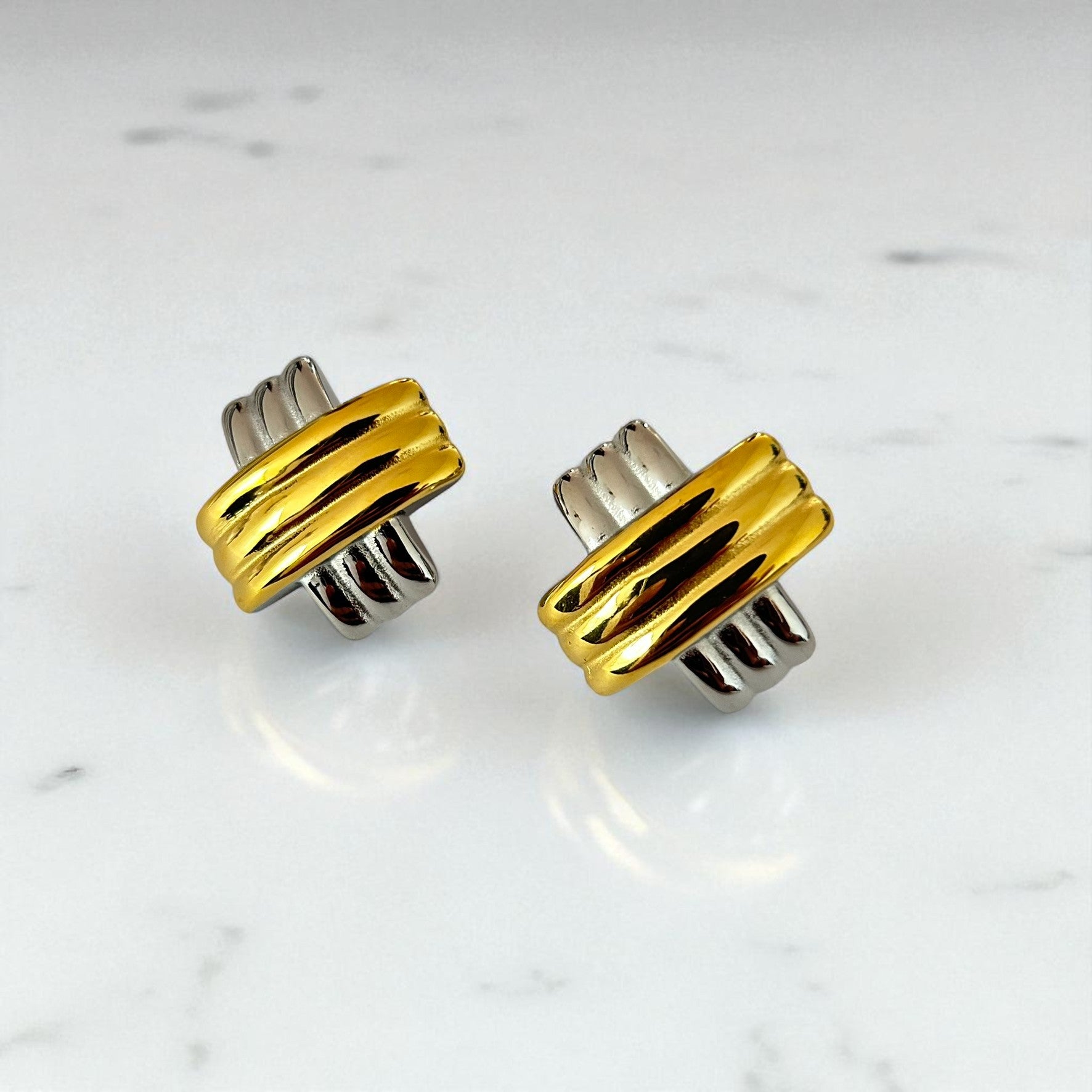 Aretes Dual Glow Chunky - E479