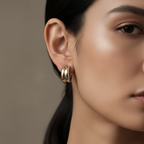 Aretes Dual Glow Hoops - E492