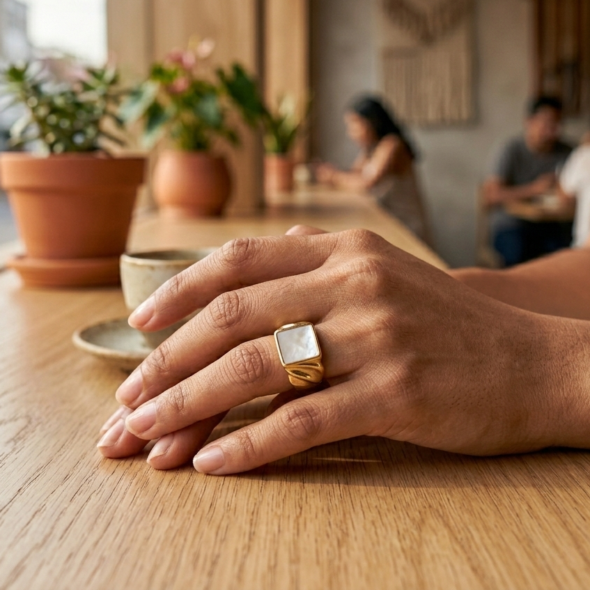 Anillo Aura Nácar  R131