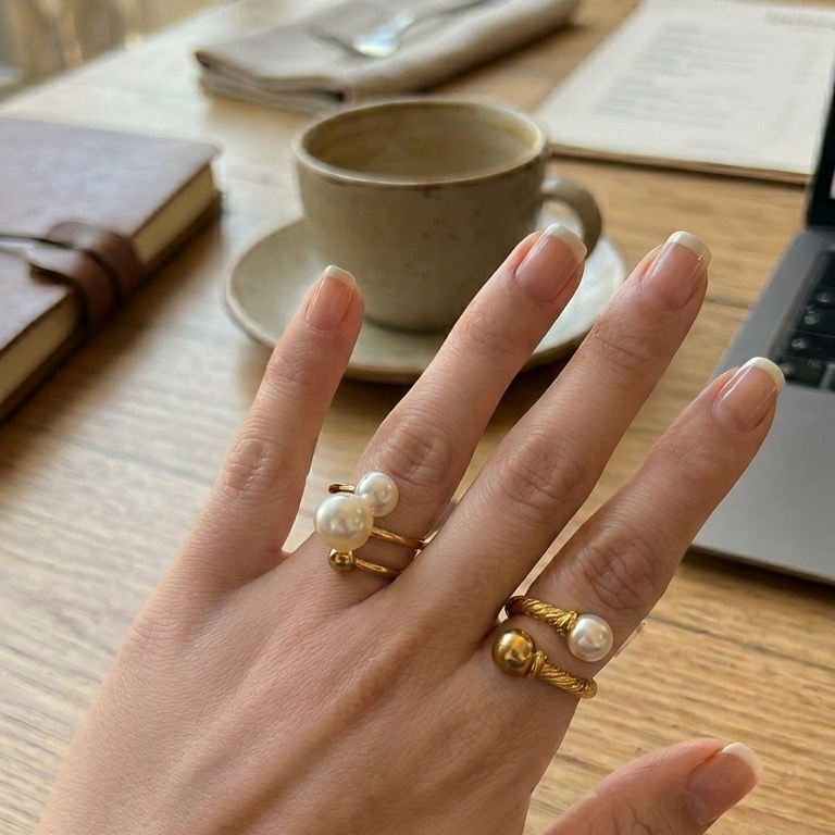 Anillo Perla Serena  R124