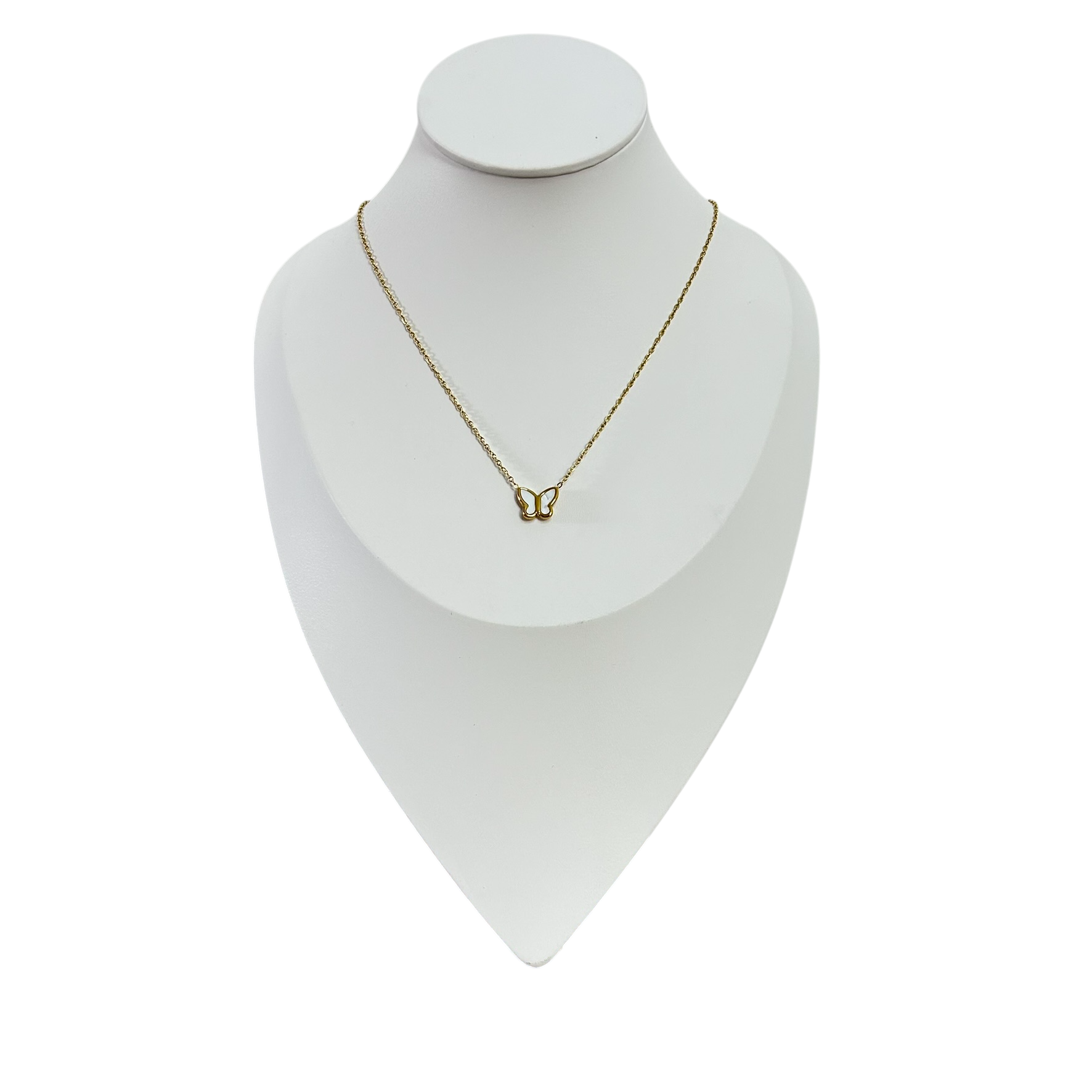 Collar de Mariposa en Aura Nacar - N210