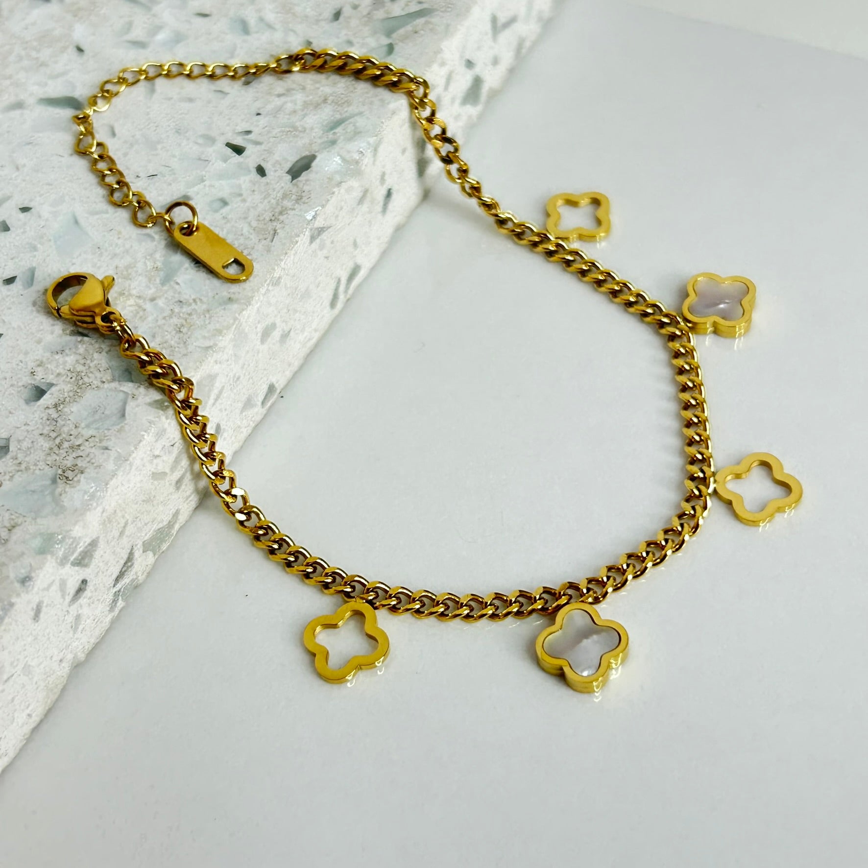 Pulsera Aura Nácar Chunky  C171