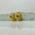 Aretes Hoops + Textura - E130