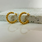 Aretes Hoops Trenzado - E134