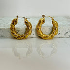 Aretes Hoops Trenzado - E135