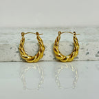 Aretes Hoops Trenzado - E137