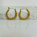Aretes Hoops Trenzado - E158