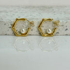 Aretes Hoops Perla Serena - E183