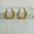 Aretes Hoops Trenzado - E190