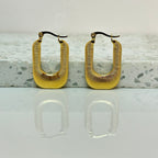 Aretes Hoops + Textura - E199